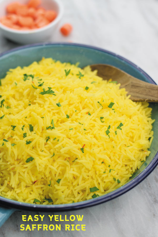 Easy Yellow Saffron Rice | Naive Cook Cooks